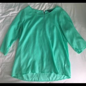 Mint green top